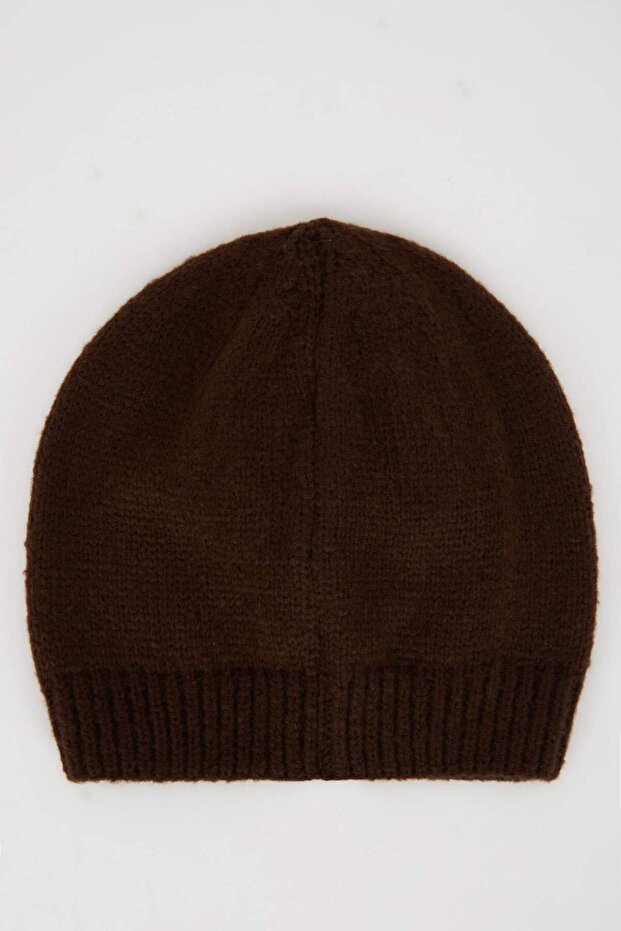 Men's Basic Plain Knitted Beanie C7138Ax24Wn - 4