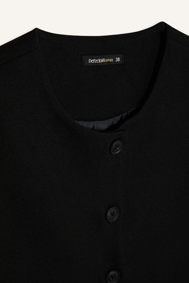 Basıc Düğmeli Blazer Yelek E0571AX24AU - 4