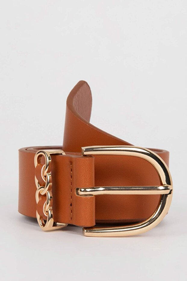 Women's Faux Leather Jean Belt D3649Axns