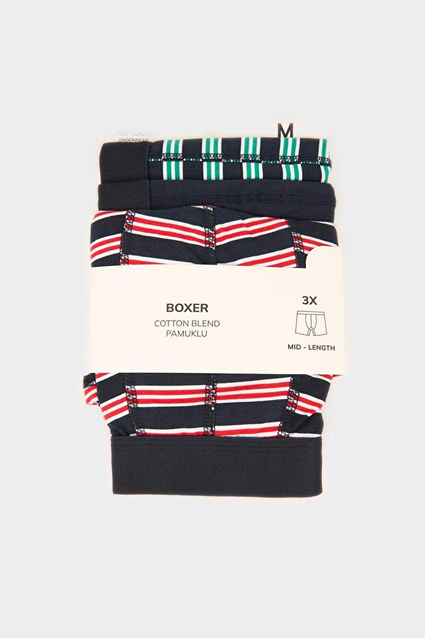 Regular Fit 3lü Boxer E0123AX24AU - 7