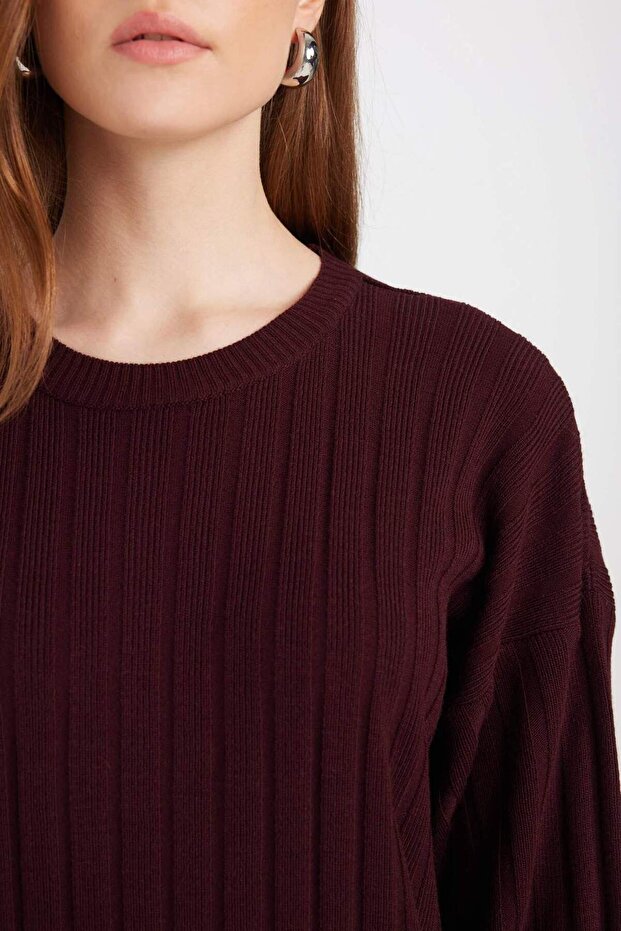 Basıc Triko Elbise D7510AX24WN - 4