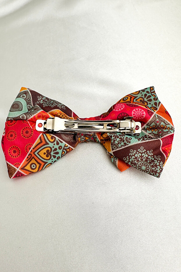 مشبك شعر أوتوماتيكي بنمط عرقي (12 سم) - 4