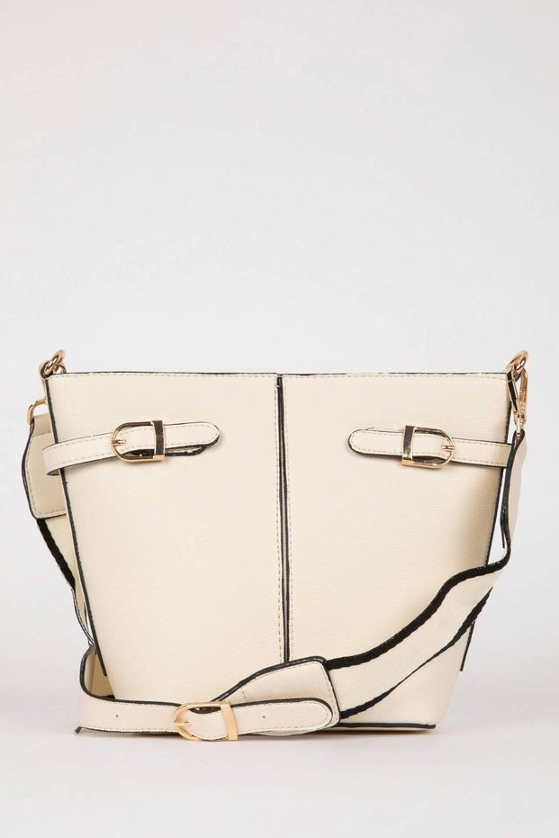 Women's Buckle Faux Leather Crossbody Bag D5431Axns