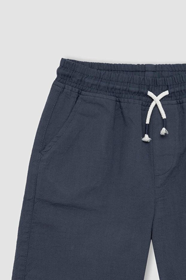 Erkek Çocuk Keten Görünümlü Şort C5241A824HS - 8