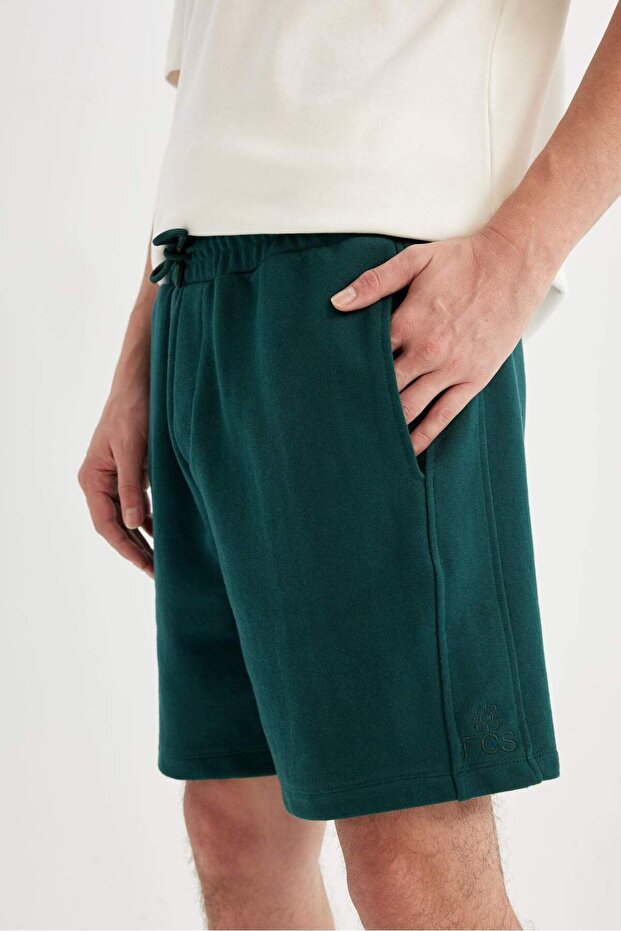 Regular Fit Düz Paça Basic Düz Şort B8672AX24SM - 4