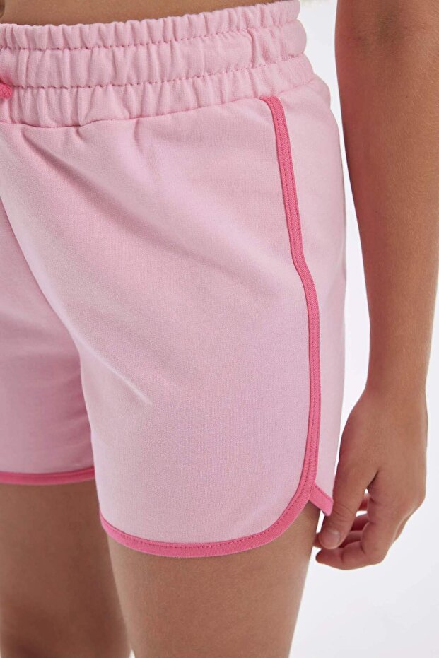 Kız Çocuk Beli Lastikli Basic Düz Şort D0899A824HS - 5