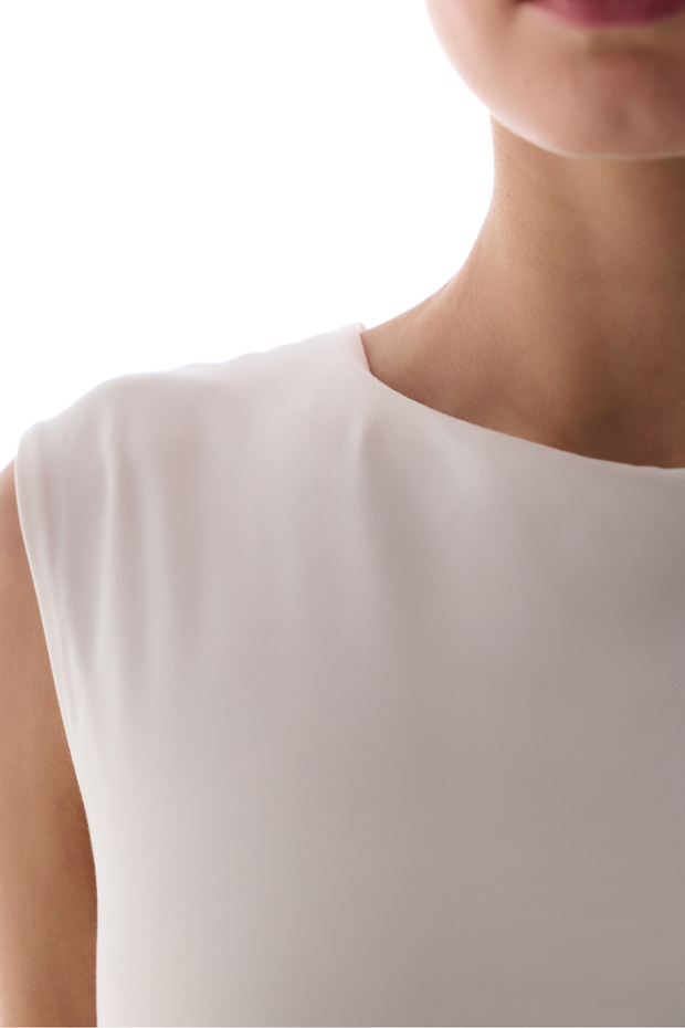 Λευκό Active Top με ραφές Flatlock - 5