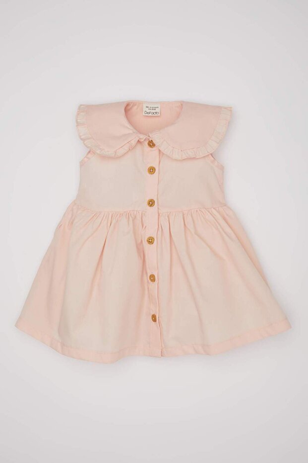 Baby Girl Sleeveless Poplin Dress C2412A524Sm