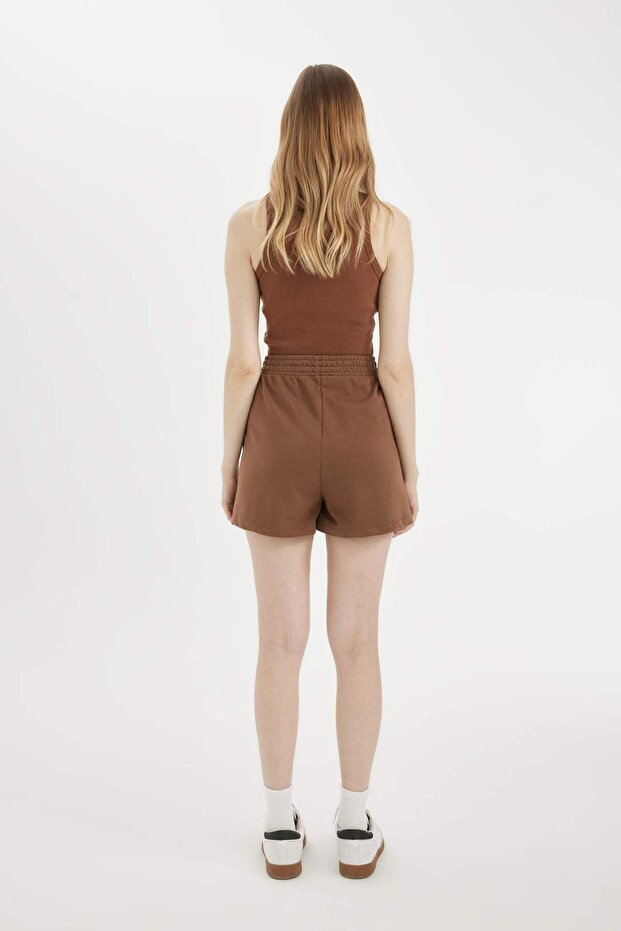 Regular Fit Beli Lastikli Basic Düz Şort Z5071AZ24SM - 7