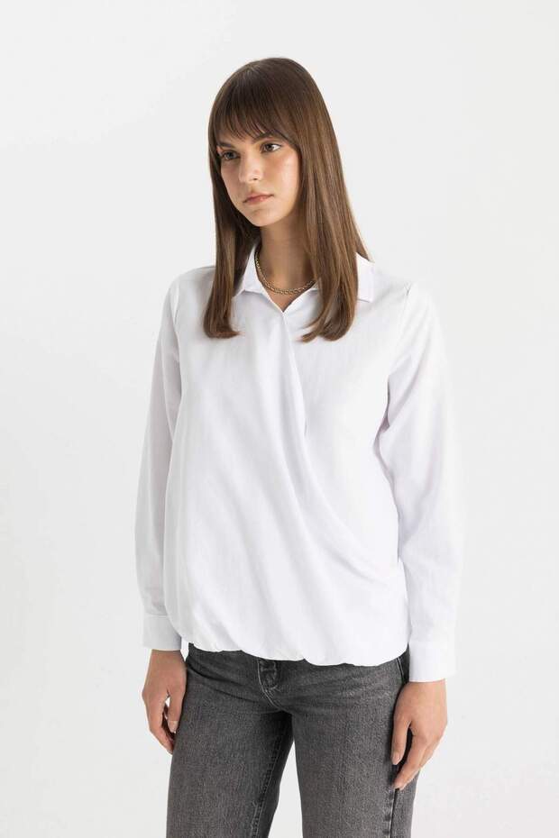 Basıc Poplin Gömlek C8645AX24SM - 4