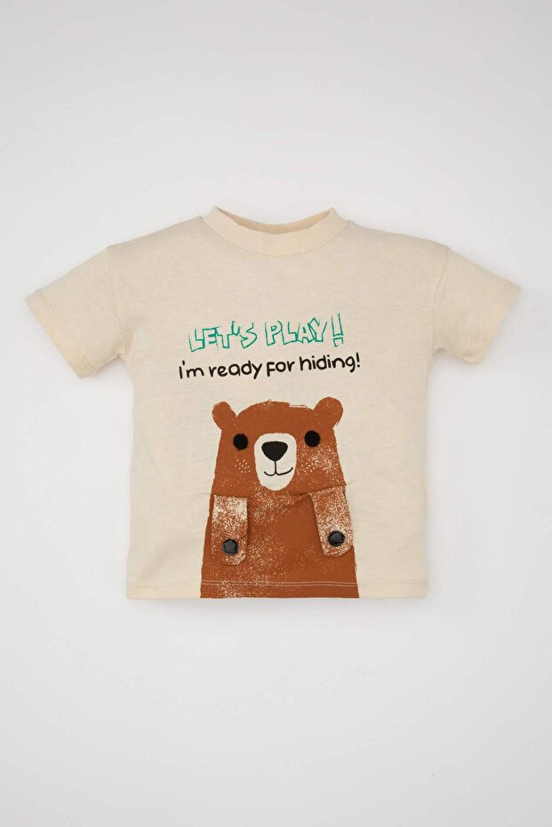 Baby Boy Animal Pattern Short Sleeve T-shirt C5910A524SM