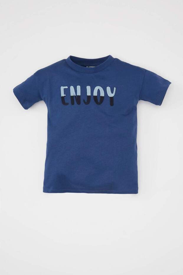 Crew Neck Printed Short Sleeve T-Shirt Baby Boy C5911A524Sm