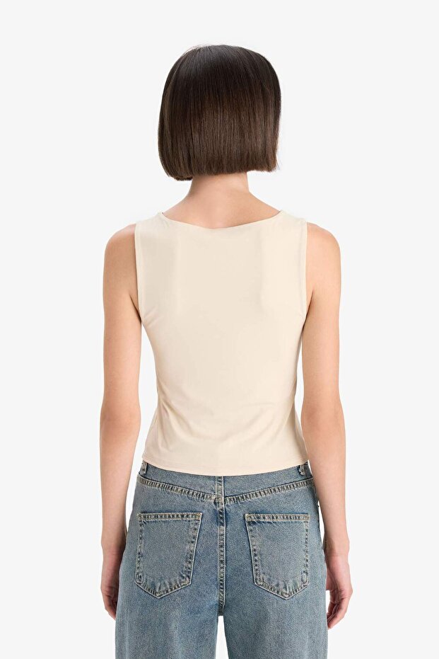 Slım Fıt U Yaka Basıc Atlet C2622AX24SP - 6