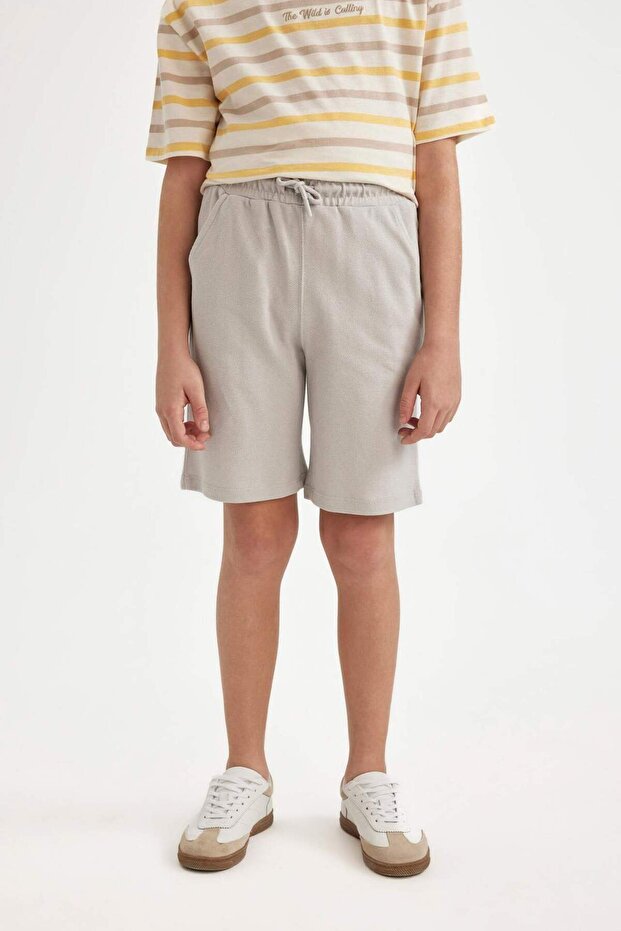 Pike Basic Düz Bermuda Şort Erkek Çocuk B5925A824SM - 1