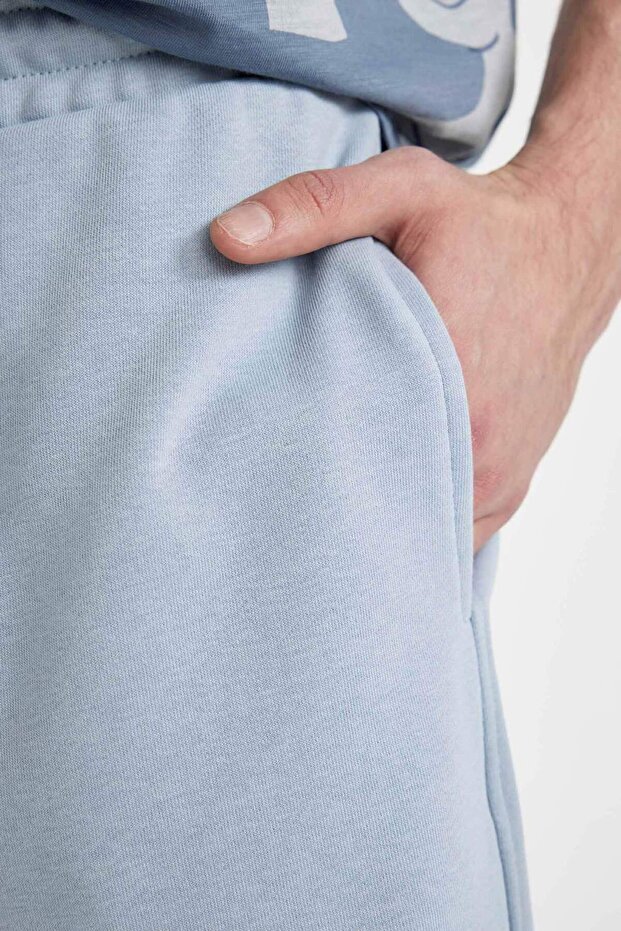 Regular Fit Düz Paça Basic Düz Şort B8672AX24SM - 5