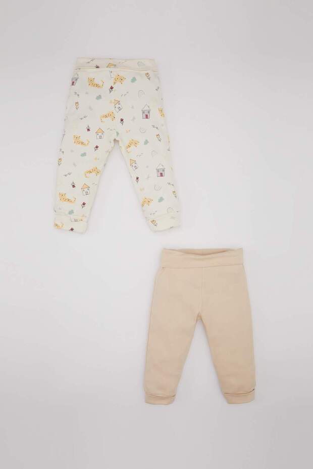 Kız Bebek Beli Lastikli Hayvan Desenli 2li Alt C1601A524SP - 1