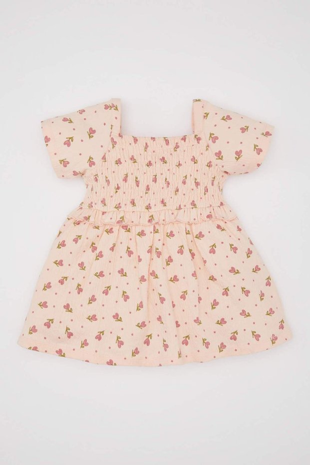 Floral Short-Sleeved Dress Baby Girl C2396A524Sm