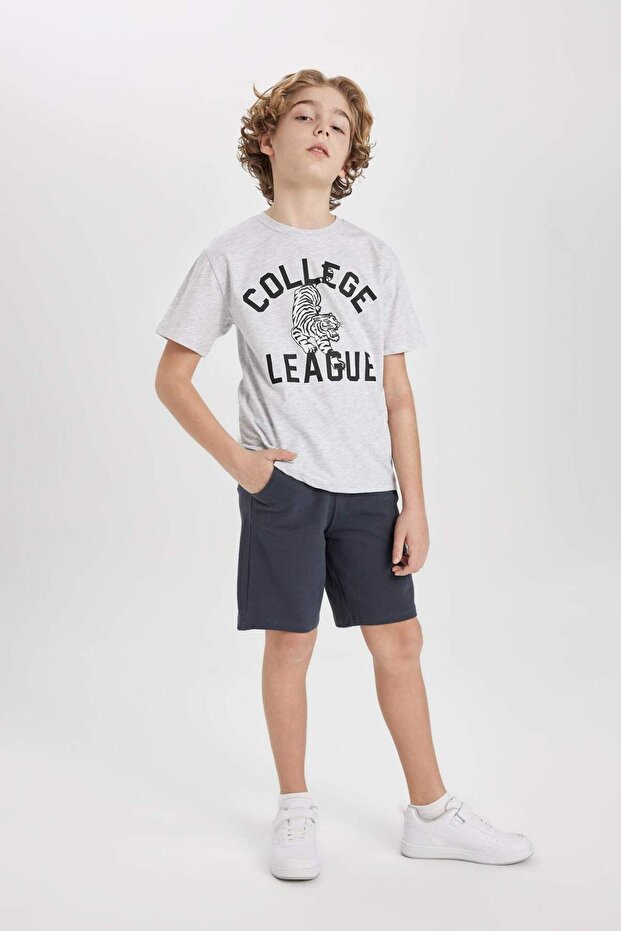 Pike Basic Düz Bermuda Şort Erkek Çocuk B5925A824SM - 4