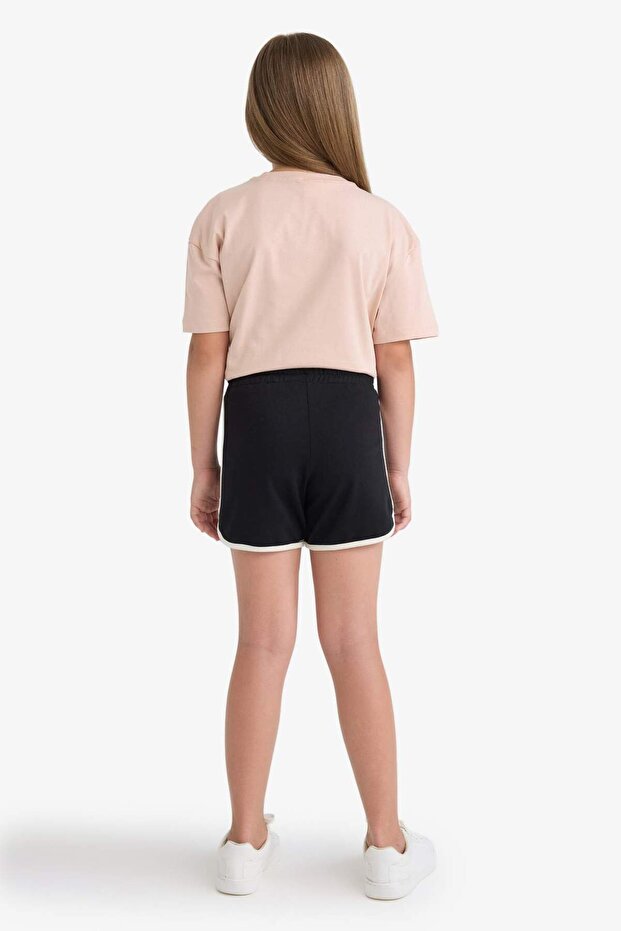 Kız Çocuk Beli Lastikli Basic Düz Şort B5164A824HS - 5
