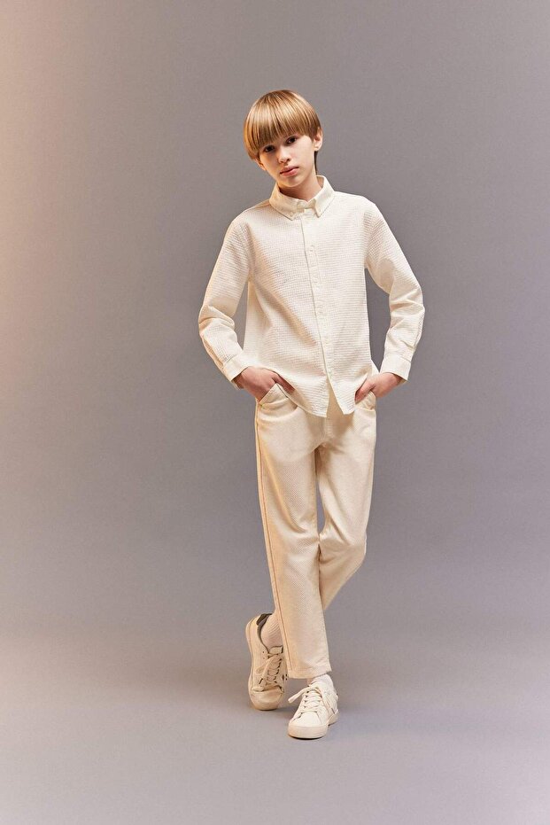 100% Cotton Balloon Fit Pants for Boys B6709A824Sp