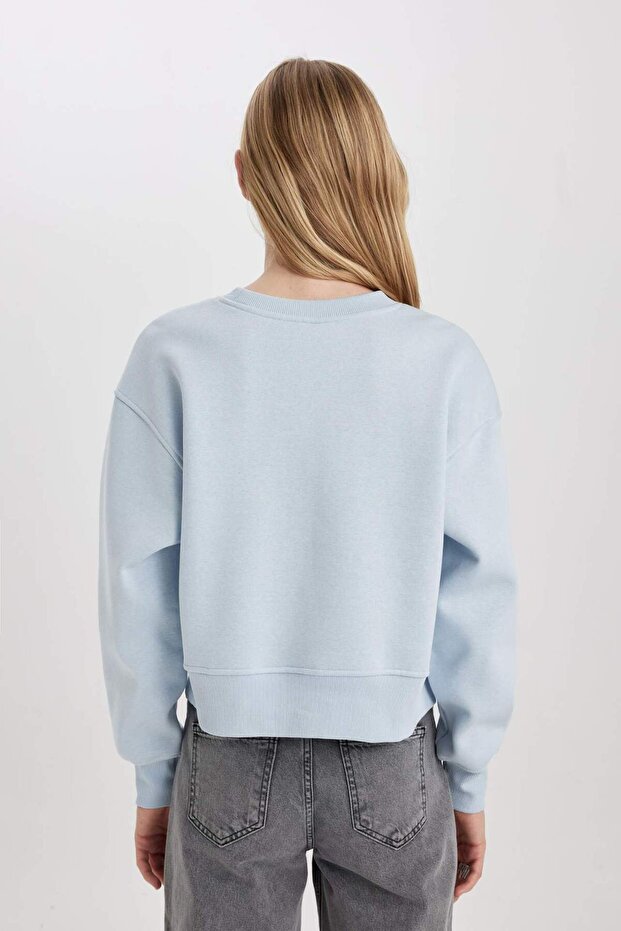 Relax Fit Kalın Basıc Sweatshirt B8568AX24SP - 7