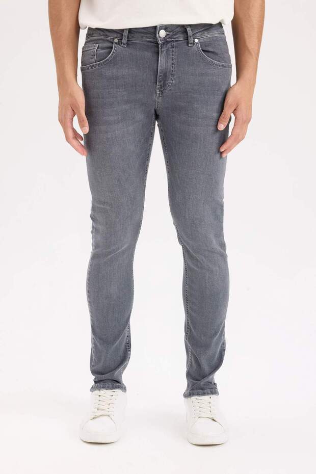 Carlo Skinny Fit Extra Tight Fit Regular Waist Extra Tight Leg Jean Pants A2140Ax24Sp