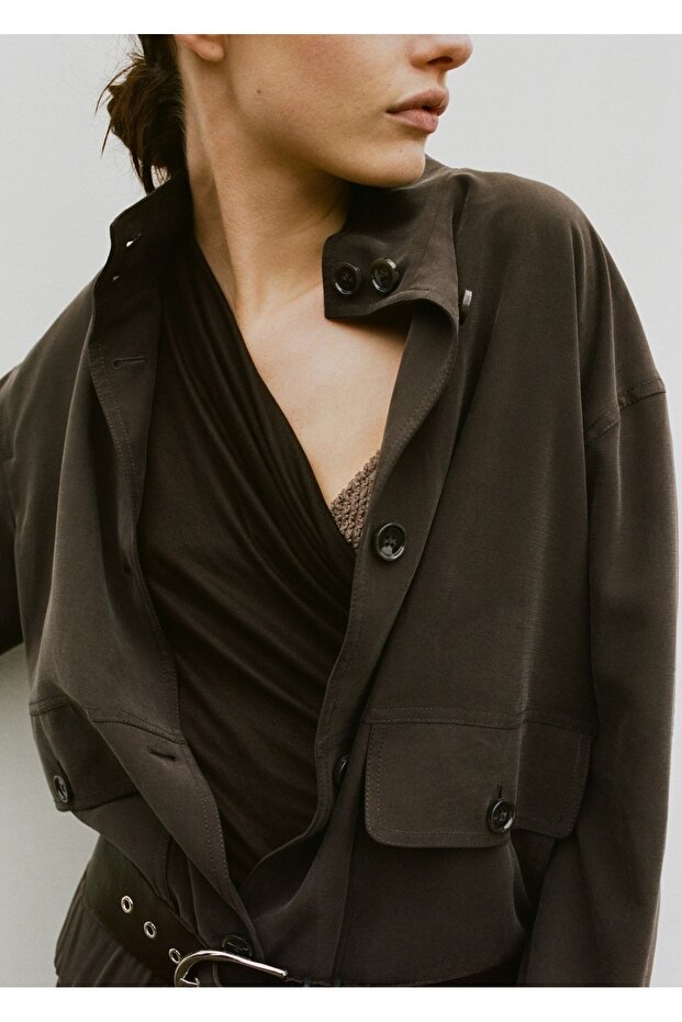 Cepli oversize ceket - 8