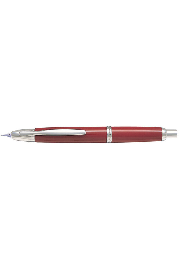 Capless Rhodium pen medium tip red - 1