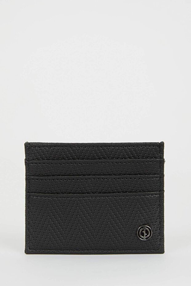Men's Faux Leather Card Holder B7457Axns