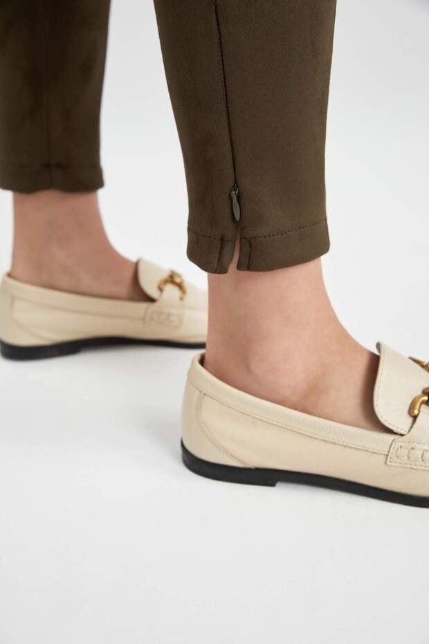 Normal Bel Basıc Uzun Süet Tayt V7491AZ23WN - 7