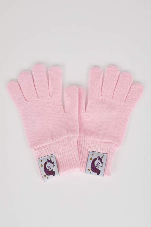 Girl's Unicorn Woven Label Gloves Y1030A623Wn