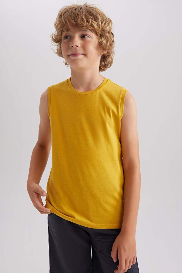 Crew Neck Basic Undershirt for Boys B0669A8Ns - 4