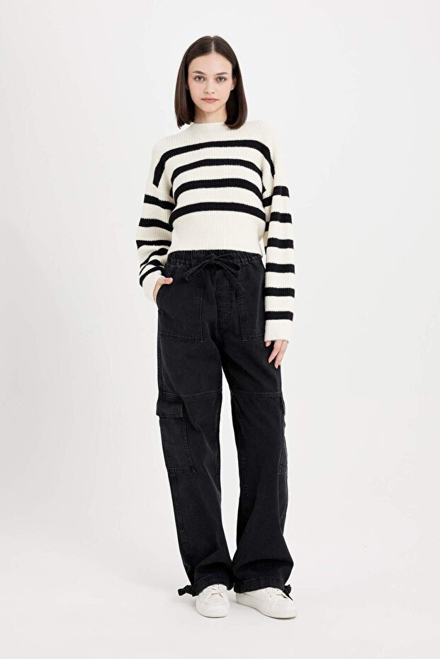 Regular Fıt Bisiklet Yaka Triko Kazak R1285AZ23CW - 2