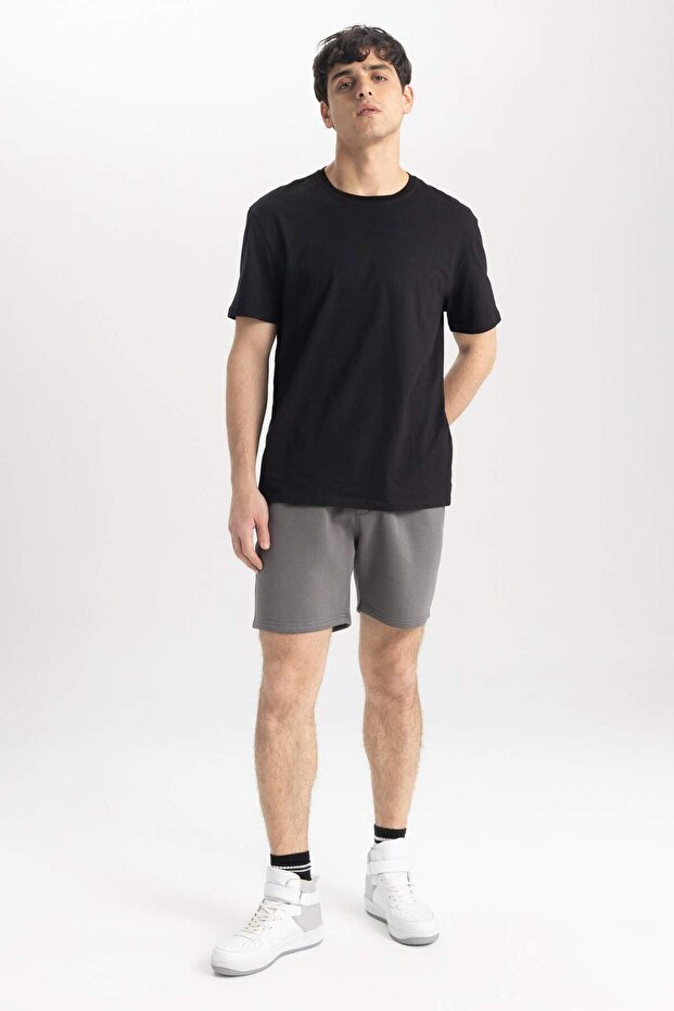 Regular Fit Basic Düz Bermuda Şort A2348AX23SM - 2
