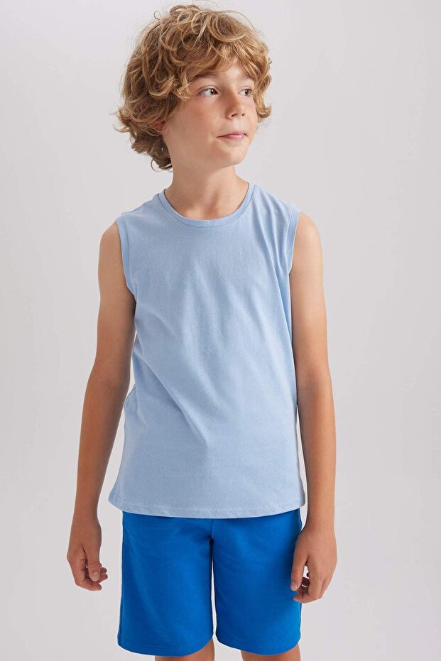 Crew Neck Basic Undershirt for Boys B0669A8Ns - 3