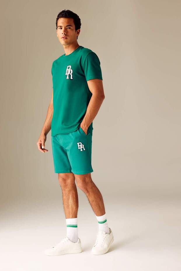 Slim Fit Slim Fit Narrow Leg Cotton Shorts A3893Ax23Hs