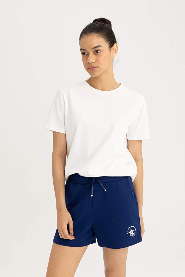 DeFactoFit Standard Fit Štampano atletske šortseve A6901AX23SM - 3