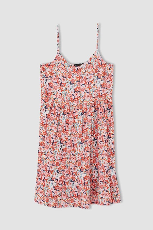 Mini Kısa Kollu Elbise - 6