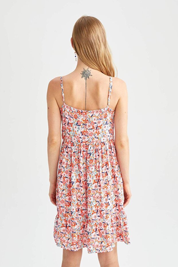 Mini Kısa Kollu Elbise - 5