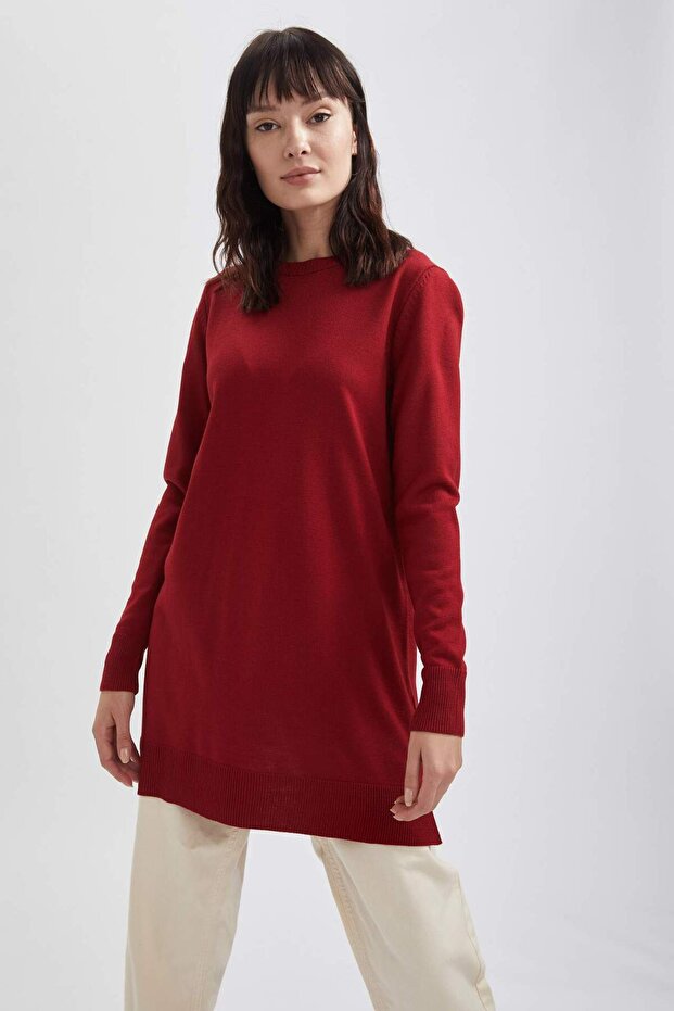 Regular Fit Bisiklet Yaka Tunik - 1