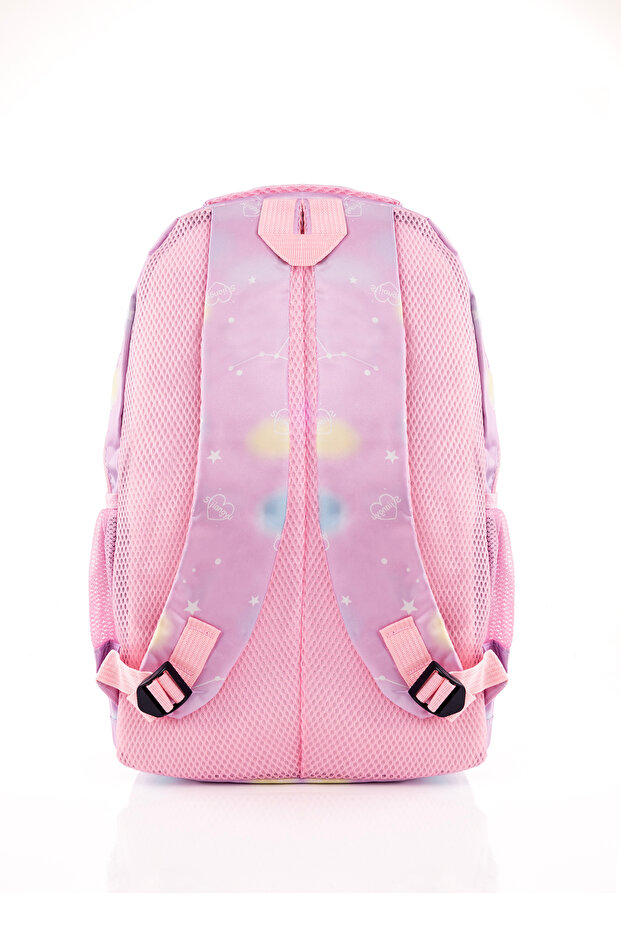 Colorful Patterned Backpack and Lunchbox Set Lilac - 4