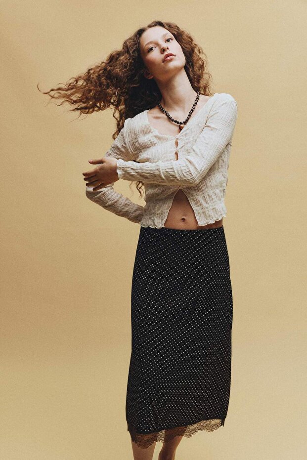 Fıtted Düğmeli Bluz H1720AX26SP - 3