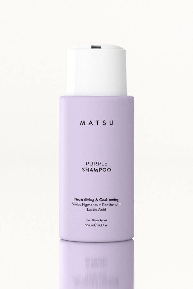 MATSU Mor Şampuan | Turunculaşma Karşıtı & İstenmeyen Yansıma Engelleyici Silver Şampuan 350 ml