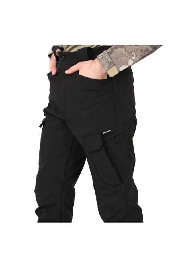 Штани софтшел чорні, розмір M - 3