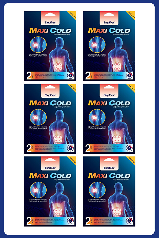 Maxi Cold Soğuk Terapi Plasteri - 6x2 Adet - 1
