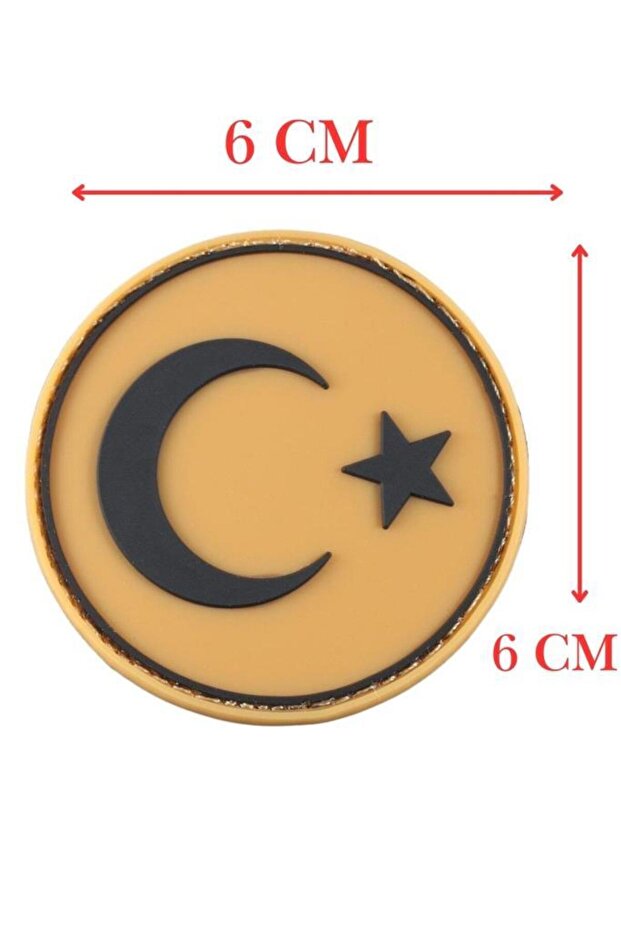 Round Flag Plastic Patch - Peç - 1