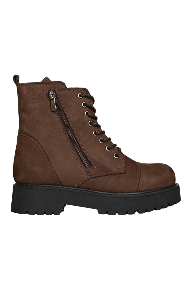 Brown Nubuck Women's Boots