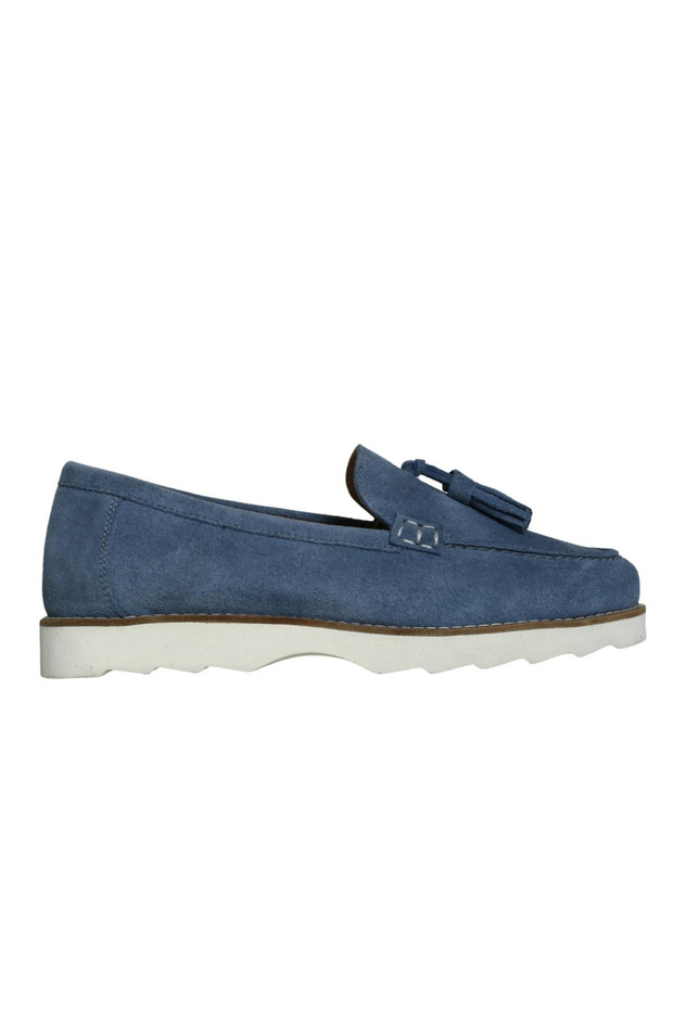 Blue Suede Women's Loafer