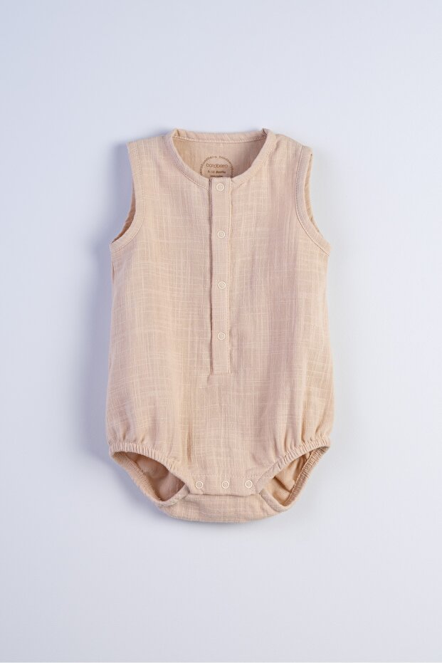 Flameli Muslin 100% Cotton Baby and Children's Bodysuit (Coffee)