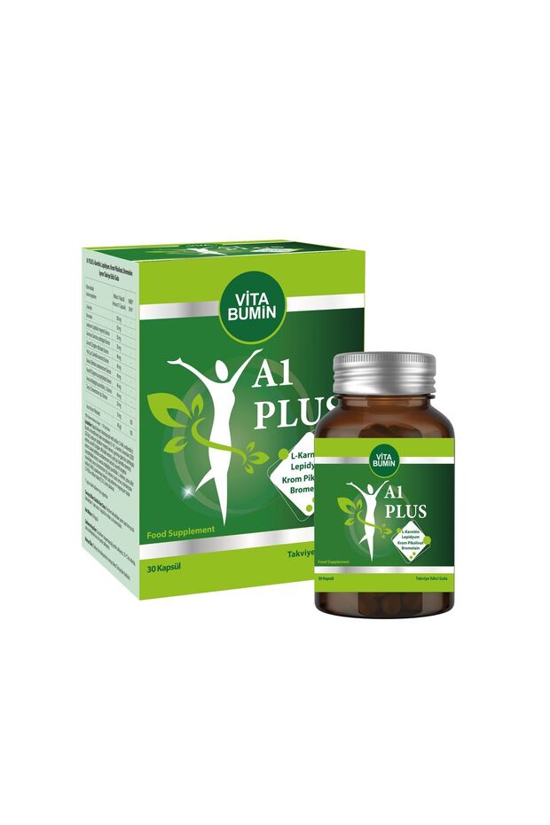 A1 PLUS L-carnitine Lepidium - Bitkisel 30 Kapsül - 2